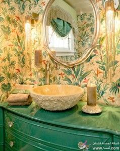 ديكور المنزل مع خلفيات لفصل الربيع للممرات وللدرج روعه ما تصدق 2014_2015_