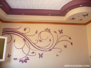 دهانات جدران واسقف 2014 دهانات والوان جديدة للحوائط والشقق