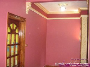 حصريا  احدث واجدد صور دهانات حوائط باللون البمبى للصالات وغرف الاستقبال 2014,/2015