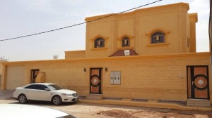 واجهة الفيلا حجر ومنازل