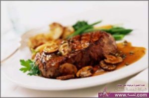 طريقة عمل لحم ستيك العجل بصلصة الفطر