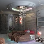 غرف نوم ملكي فاخره 2015 , ديكورات جبسية روعه غرف نوم  Decorations bedrooms 2014