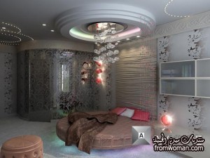 غرف نوم ملكي فاخره 2015 , ديكورات جبسية روعه غرف نوم  Decorations bedrooms 2014
