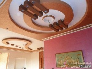 اجمل اشكال الديكورات الجبسية المضيئة 2014