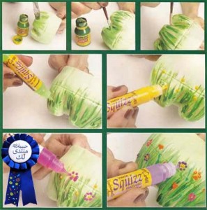 بعض الافكار بالقناني الفارغة