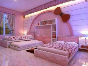 أحدث الديكورات المنزليه 2014 , صور دهانات غرف نوم بنات 2014