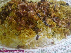 طبخات ارز رمضانية طريقة عمل مقلوبه الرز البرياني لرمضان 2014