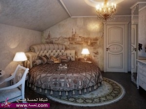 ديكور تصاميم أنيقة ورومانسية غرفة النوم