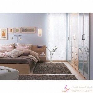 غرف نوم ايكيا جديدة للبنات ، غرف نوم رومنسية من ايكيا 2014موضة