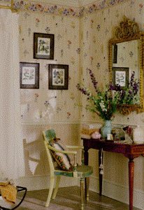 اختيار ديكور الحوائط ورق جدران 2014 وكيفية لصقها