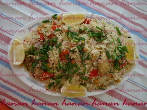 الأرز بالدجاج والحمص