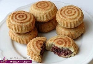 حلويات رمضانية 2014  طريقة عمل البسكويت المحشو بقمر الدين