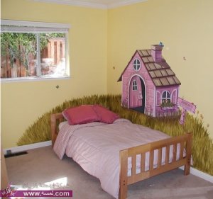 رسومات في الغرف  رسومات حلوة علي الحائط