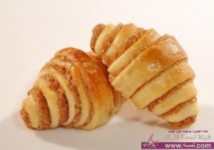 طريقة عمل الكرواسون بالقرفة والسكر