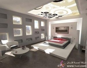 صـــــور ديكورات جبسية لغرف النوم2014_2015