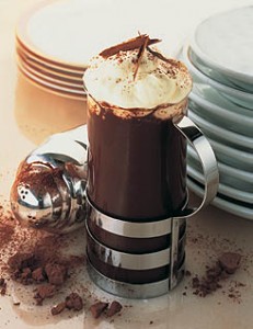 حليب الشوكولا بالآيس كريم