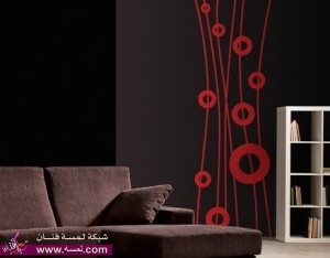 صور دهانات وديكورات باللون الاسود   اناقة اللون الاسود