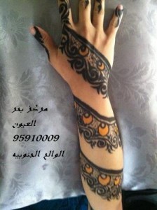 أجمل نقوش الحناء للعرايس والمكياج والتسريحات2014