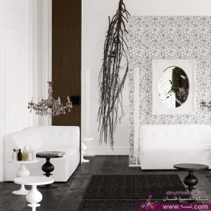 ديكورات باللون الأبيض روعة  ديكورات  اوف وايت ديكورات جنان