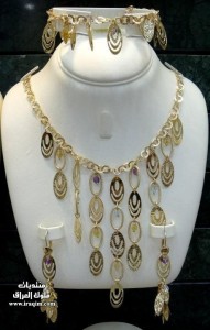 احلى وارقى اطقم الذهب من لازوردي 2015حصريا  2014