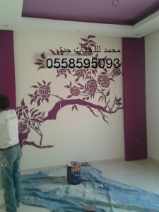 ديكورات الجبس ملونة بالوان جميلة