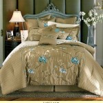 مفارش سرير مطرزه للعرسان 2015 , اجمل مفارش سرير بجميع الالوان والاشكال 2014