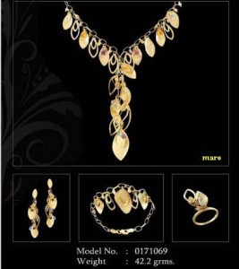 صور اطقم ذهب علي موضة 2014 , صور مجوهرات نسائية موديلات 2015