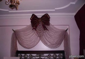 ديكورات ستائر تاج السرير وتصاميم ستاير كلاسيك ومودرن2014