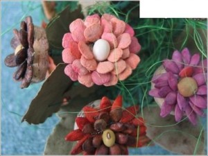 فكرة حلوة لصنع الورود من خامات طبيعية زى بذور النباتات