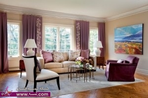 ديكورات  اللون الأرجواني