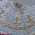 اللون الذهبى والأبيض فى الجبس