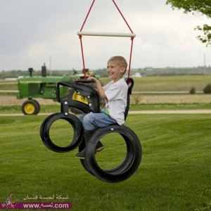 بعض الافكار المختلفه للاستفاده من اطارات السيارات الغير مستخدمه