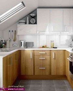 عشرة افكار لمطابخ لا تحتاج الي مساحات كبيره مودورن وكلاسيك 2014
