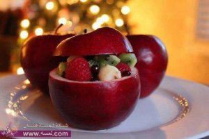 عمل سلطة فواكه لذيذه 2014   تحضير سلطة كريز وموز وفراوله