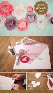 زهور ورقية سريعة اشغال يدوية 2014