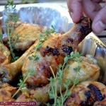 أوراك الدجاج المشوية بالتتبيلة الشهية