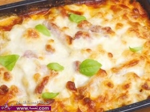 طريقة عمل المكرونة بالباشميل الطبق