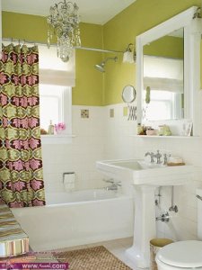 أحدث ديكورات الحمامات الصغيرة أفكار جديدة بألوان متنوعة