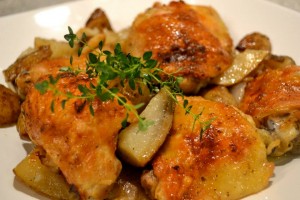 دجاج متبل ومشوى بالكيس الحرارى