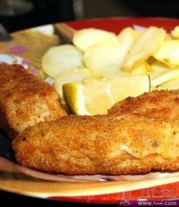 طريقة عمل أصابع السمك المقرمش  خاص للاطفال