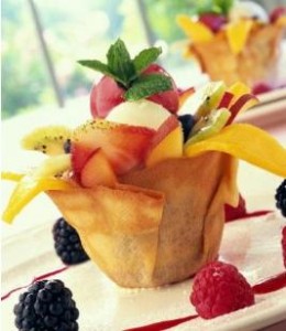 طريقة عمل الآيس كريم بالفاكهة من منال العالم