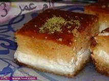 بسبوسه بالقشطة بسبوسه بالقشطة